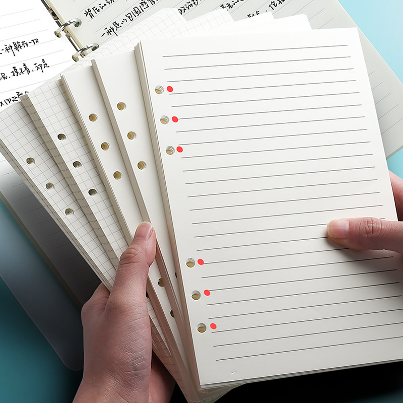 A5 Spiral Dotted Grid Notebook - A5 A6 Rời Lá Xách Tay