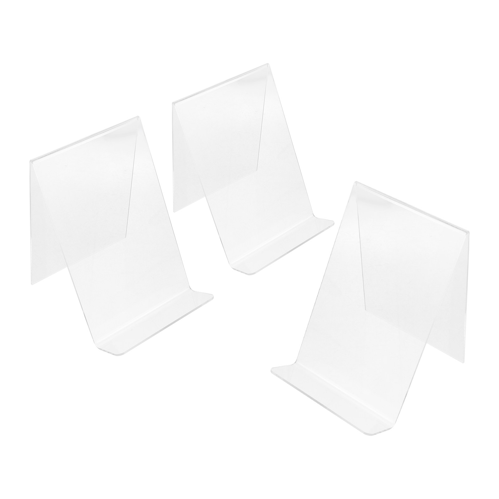 Clear Acrylic Book Stand Holder - 3Pcs Clear Acrylic Book Stand Holder