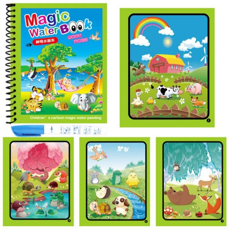 1Pc Reusable Magic Water Book  - đánh giá và giá Reusable Water Magic Coloring Book