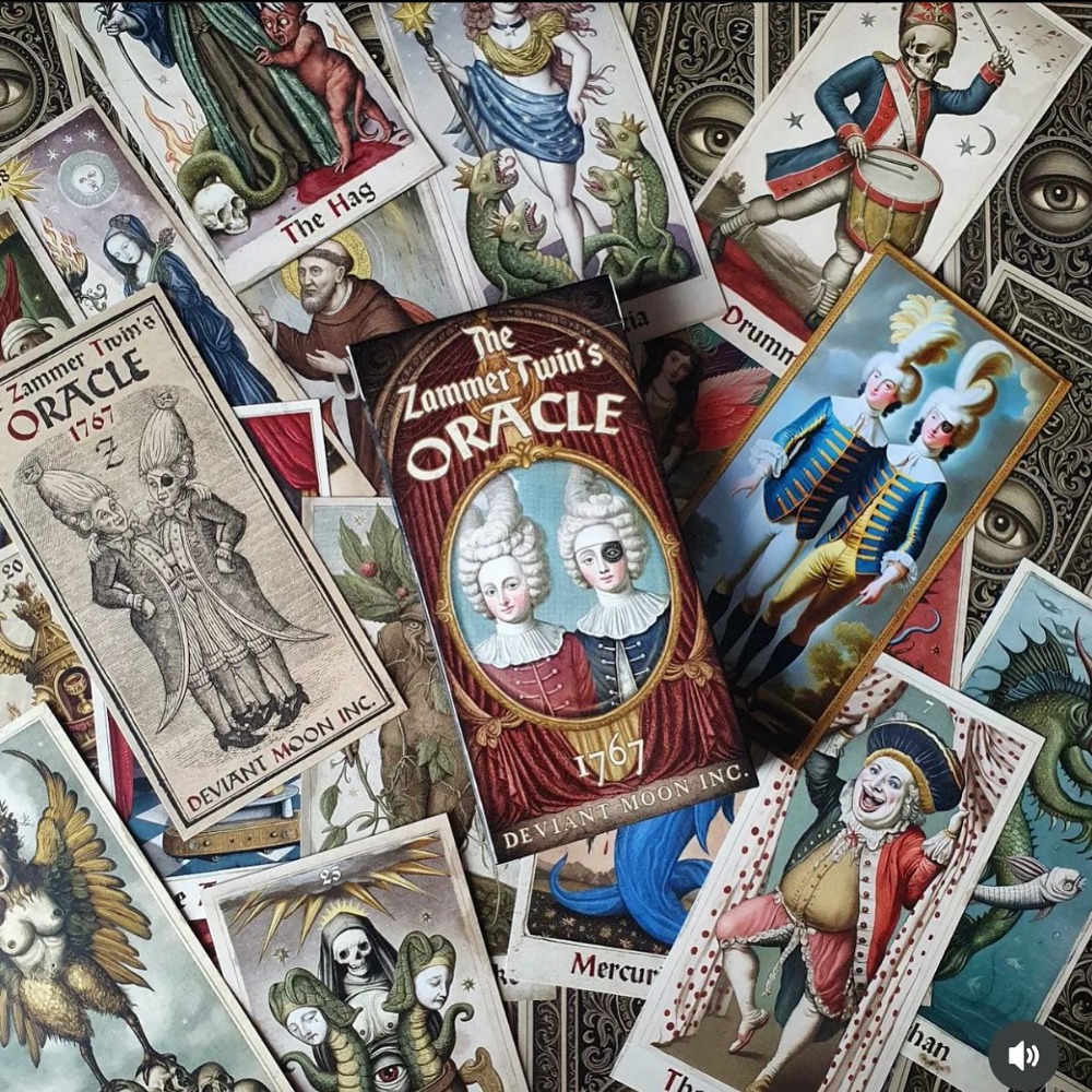 6*12cm The Zammer Twins 1st Ed - đánh giá và giá Tarot Deck With Guidebook