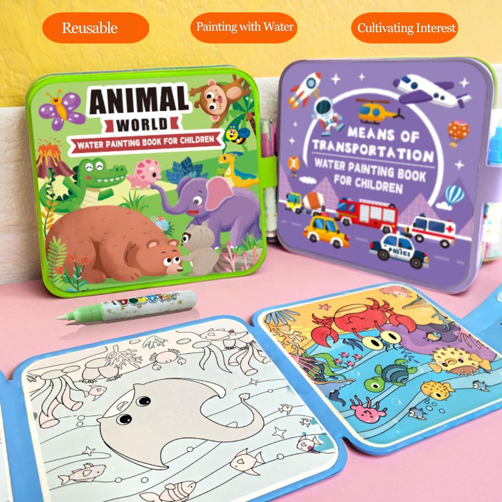 Foldable Water Painting Book F - đánh giá và giá Reusable Water Magic Coloring Book